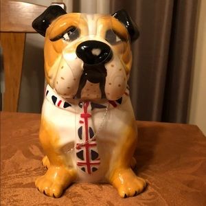 Bulldog cookie jar